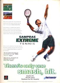 Sampras Extreme Tennis - Advertisement Flyer - Front (Europe) - 1275x1753