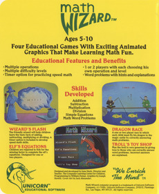 Math Wizard - Box - Back (North America) - 1398x1707