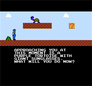Platformer Text Adventure - Screenshot - Gameplay (World) - 256x240