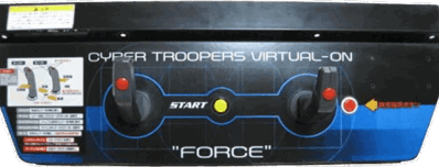 Cyber Troopers Virtual-On Force - Arcade - Control Panel (null) - 600x229