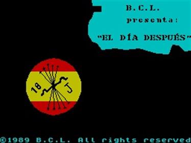 El Dia Despues - Screenshot - Game Title (null) - 256x192
