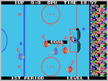 Champion Ice Hockey - Screenshot - Gameplay (World) - 256x192