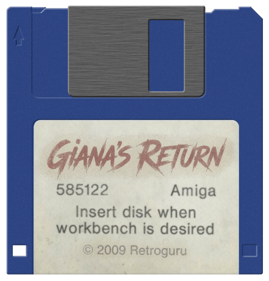 Giana's Return - Fanart - Cart - Front (World) - 575x600