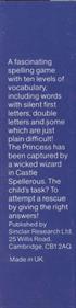 Castle Spellerous - Box - Back (United Kingdom) - 200x800
