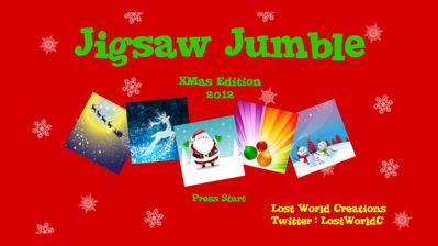 Jigsaw Jumble Xmas 2012 - Screenshot - Game Title (World) - 1000x562