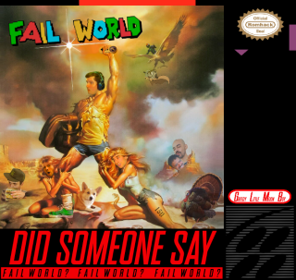 Super Mario World: Fail World - Fanart - Box - Front (North America) - 320x303