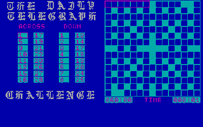 The Daily Telegraph: Computer Crossword Challenge - Screenshot - Gameplay (null) - 320x200
