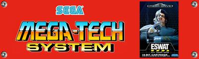 ESWAT: City Under Siege (Mega-Tech) - Arcade - Marquee (null) - 3840x1146