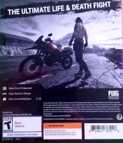 PUBG: Battlegrounds - Box - Back (North America) - 1152x1335