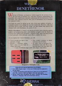 Wrath of Denethenor - Box - Back (North America) - 800x1100