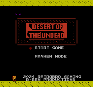 Desert of the Undead: New Frontiers - Screenshot - Game Title (World) - 256x240