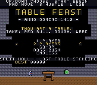 Table Feast 1412 - Screenshot - Game Title (World) - 256x224