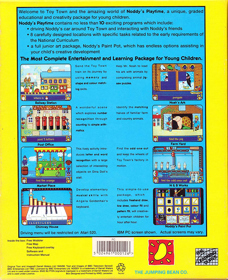 Noddy's Playtime - Box - Back (United Kingdom) - 1158x1422
