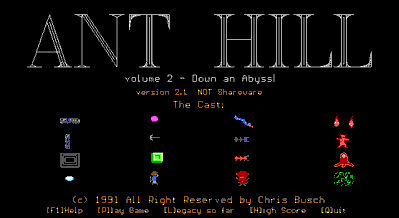 Ant Hill Volume 2: Down an Abyss! - Screenshot - Game Title (null) - 640x350