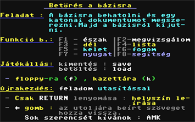 Behatolás a Bázisra - Screenshot - Game Title (null) - 320x200