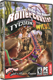 RollerCoaster Tycoon 3: Wild! - Box - 3D - 592x889