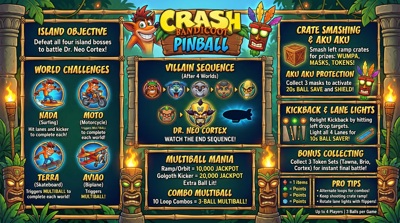 Crash Bandicoot (Starlion) - Arcade - Controls Information (null) - 2752x1536