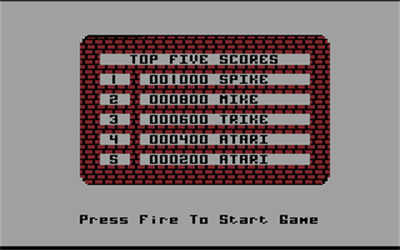 Panik! - Screenshot - High Scores (null) - 320x200