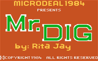 Mr. Dig - Screenshot - Game Title (null) - 320x200