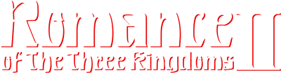 Romance of the Three Kingdoms II - Clear Logo (North America) - 1691x447