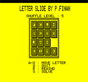 Letter Slide - Screenshot - Gameplay (null) - 240x224