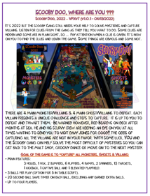 Scooby Doo, 2022 - Arcade - Controls Information (World) - 1013x1329