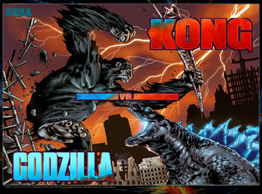 Kong vs. Godzilla - Arcade - Marquee (null) - 2000x1478
