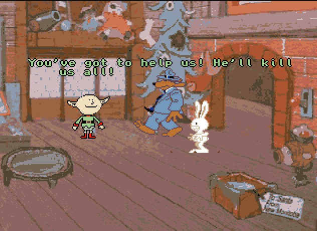 Illustration of Sam and Max Xmas