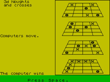 3d Noughts and Crosses - Screenshot - Game Over (null) - 512x384