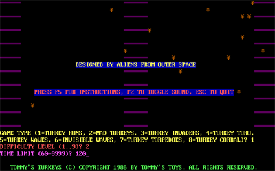 Tommy's Turkeys - Screenshot - Game Title - 640x400