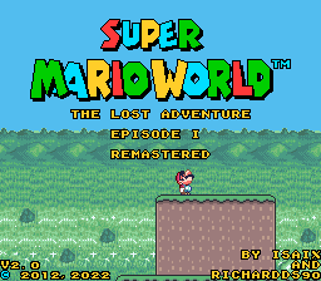 Super Mario World: The Lost Adventure: Episode I Remastered - Screenshot - Game Title (World) - 256x224