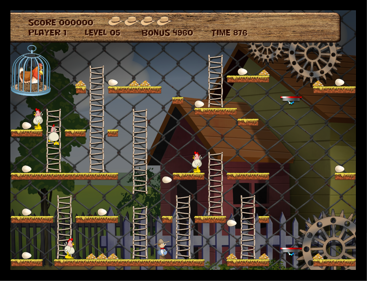 Chuckie Egg - Screenshot - Gameplay (World) - 1088x832