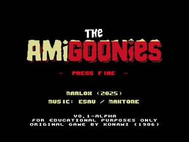 The AmiGoonies - Screenshot - Game Title (null) - 729x549