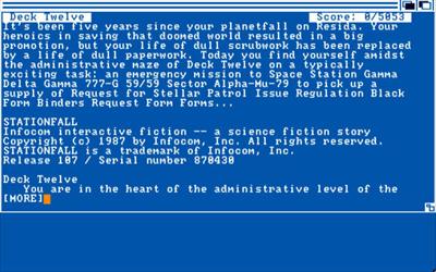 Stationfall - Screenshot - Game Title (null) - 640x400