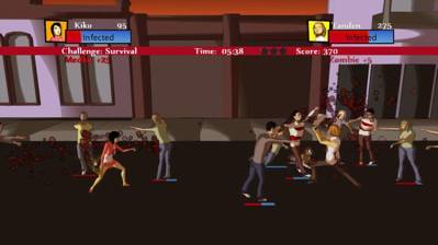 Samurai vs Zombie - Screenshot - Gameplay (World) - 1000x562