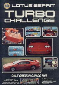 Lotus Esprit Turbo Challenge - Advertisement Flyer - Front (Europe) - 800x1149