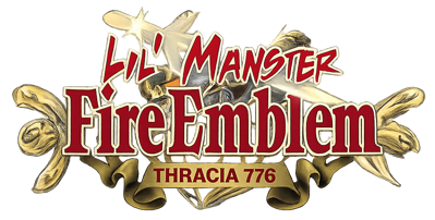 Fire Emblem: Thracia 776: Lil' Manster - Clear Logo (World) - 1024x519
