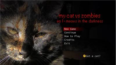My Cat vs. Zombies Ep I - Screenshot - Game Title (World) - 1283x720