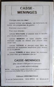 Casse-Meninges - Box - Back (France) - 1149x1830