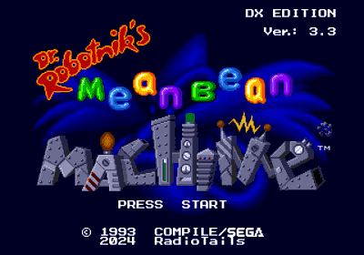 Dr. Robotnik's Mean Bean Machine: DX Edition - Screenshot - Game Title (null) - 320x224