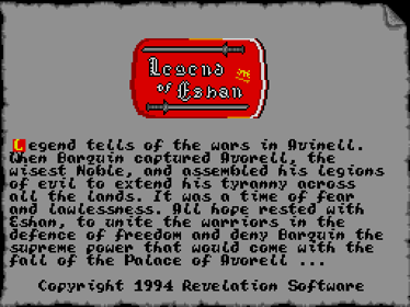 Legend of Eshan - Screenshot - Game Title (Europe) - 512x384