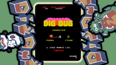 ARCADE GAME SERIES: DIG DUG - Screenshot - Game Title (World) - 1920x1080
