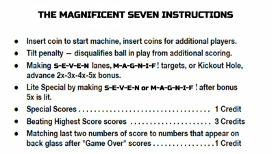 The Magnificent Seven - Arcade - Controls Information (null) - 1280x720
