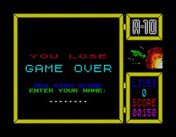 A-10 Thunderbolt - Screenshot - Game Over (null) - 576x448