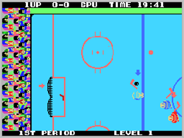 Champion Ice Hockey - Screenshot - Gameplay (World) - 256x192