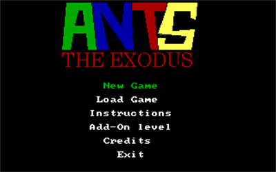 Ants: The Exodus - Screenshot - Game Select (null) - 320x200