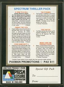 The Thriller Pack - Box - Back (Europe) - 594x800