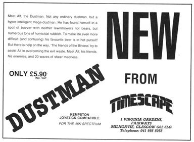 Dustman - Advertisement Flyer - Front (null) - 825x603