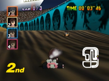 Azumanga Daioh Kart 64 - Screenshot - Gameplay (North America) - 640x480