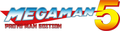 Mega Man 5: Proto Man Edition - Clear Logo (World) - 1000x267